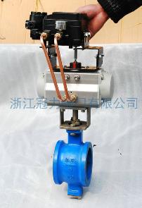 氣動V型調節球閥能為工業干什么?